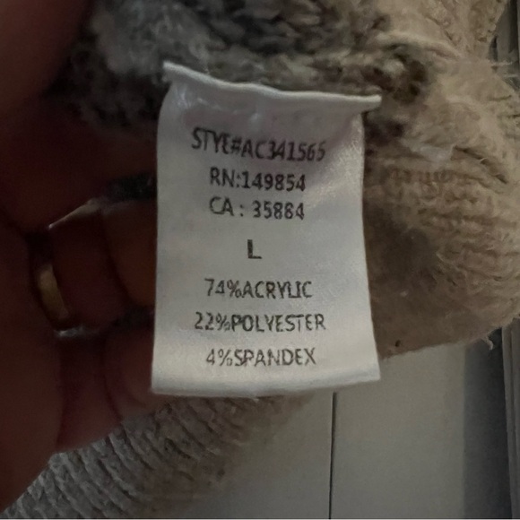 Sadie & Sage Pullover Leopard Size large Cardigan Brown Casual Women's Sweater - Picture 10 of 13